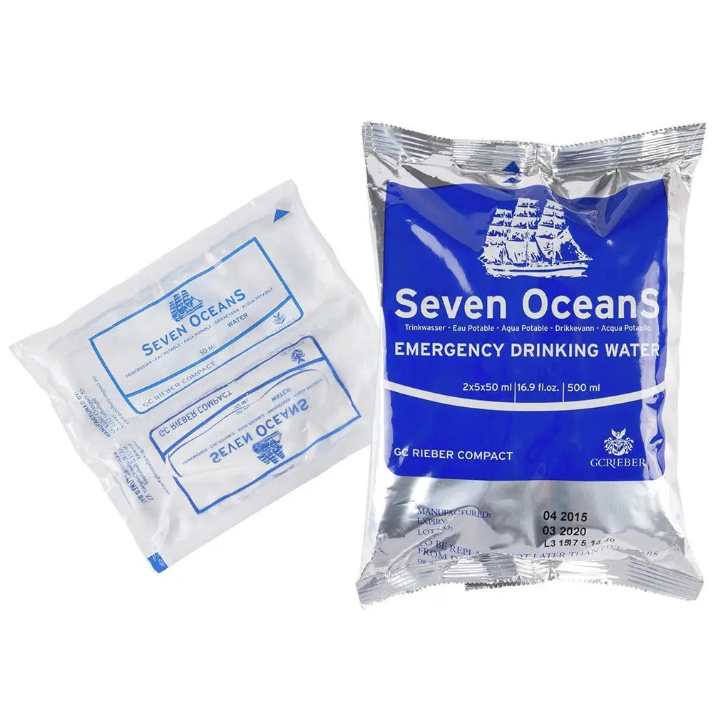 Seven Oceans drinkwater – Lang houdbaar noodrantsoen (500 ml)