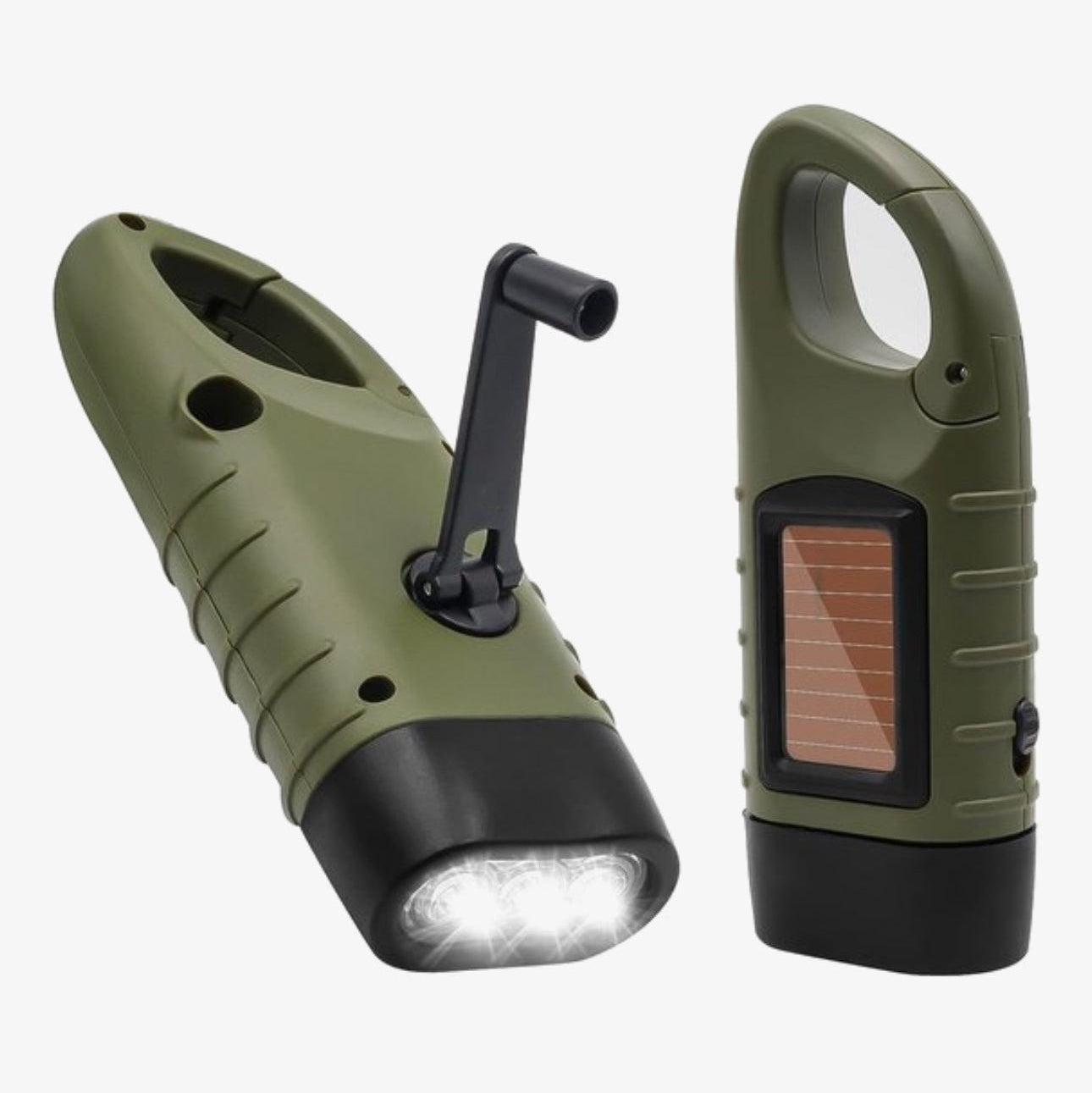 Noodzaklamp – Altijd licht met solar & dynamo