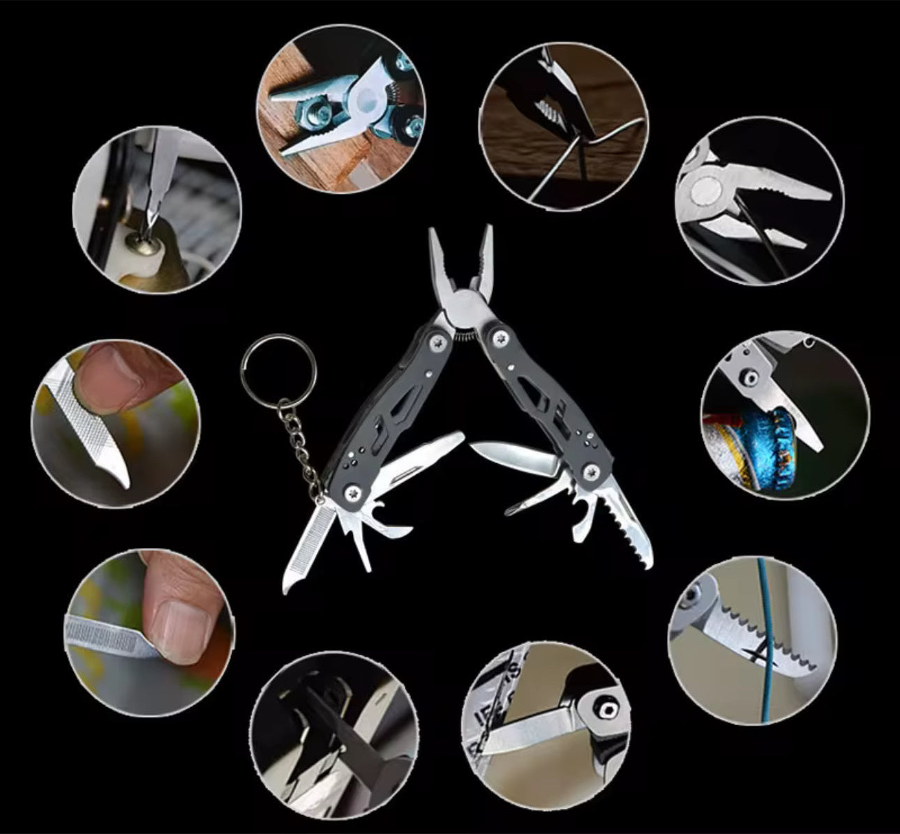 Multitool – Compact outdoor gereedschap met 14 functies